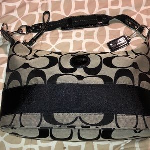 Coach signature shoulder bag
